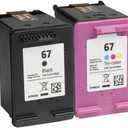 Weizhiya for HP 67 Ink Cartridges Standard 3YM56A 3YM55A