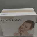 LED Face Mask Light Therapy, Red Light Therapy Mask with 7 Colors, 850nm Infrared & Red Light Therapy for Face, Portable Anti-Aging Skin Rejuvenation Tool with Timer for Home Use