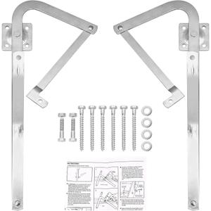 Attic Ladder Hinge Arms Compatible with Werner Mk5, WU2210, W2208, W2210, Suitable for Werner Attic Ladders Manufactured After 2010, Heavy Duty Thick Galvanized Material, 55-2