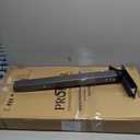 Vaunn Medical Adjustable Overbed Bedside Table with Wheels (Hospital and Home Use) (Black)