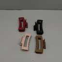 4 PCS Silicone Flexible Hair Claw Clips for Women, Cloud Soft Clips, 4 Inch Extra Large Claw Clips, Jumbo Claws clips for Thick Hair, Unstoppable Flexible Non-slip Rectangle, Valentine's Day Gifts