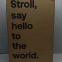 Mompush Lithe V2 Lightweight Travel Stroller, Compact Foldable Baby Stroller with Travel Bag, One-Hand Fold Stroller, Snack Tray, Mechanical Recline Seat, Airplane-Ready, UPF 50+ Canopy & Rain Cover (Black)