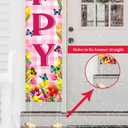 Happy Mothers Day Banner, 71" X 12" Mother's Day Decorations Porch Sign, Mother Day Banner for Outside Inside Door