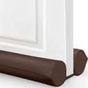 Comfyanno Under Door Draft Stopper - Bottom Door Gap Filler & Seal - Fits 30 to 36 Door, Block Cold Air, Noise, Sound, Wind, Bugs, Easy to Install, Double Side Block, No Adhesive, Brown (36 Inch (Pack of 1))