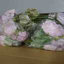8 Pcs Mixed Artificial Peony Flowers Set-4 Bouquets & 4 Stems, Purple Fake Peony Rose Hydrangea Flower for Vase Silk Floral Arrangement for Table Centerpiece Wedding Party Bridal Decoration Home Decor