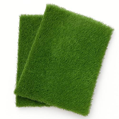 2-Pack Artificial Grass Pad for Dogs 20x25 Inch Reusable Potty Turf Mat Replacement Grass for Dog Tray Indoor Pet Training Pee Pad