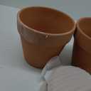 vensovo 8 Inch Clay Pot for Plant with Saucer - 2 Pack Large Terra Cotta Plant Pot with Drainage Hole, Clay Planters Pot, Terracotta pot for Indoor Outdoor Plant (Brown)