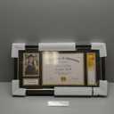 Yaetm 11x22 Diploma Frame with Tassel Holder for 8.5x11 Certificate Document & 4x6 Photo with High Definition Glass, Black Mat Over Gold Acid-free Mat, Black Graduation Frame 2025