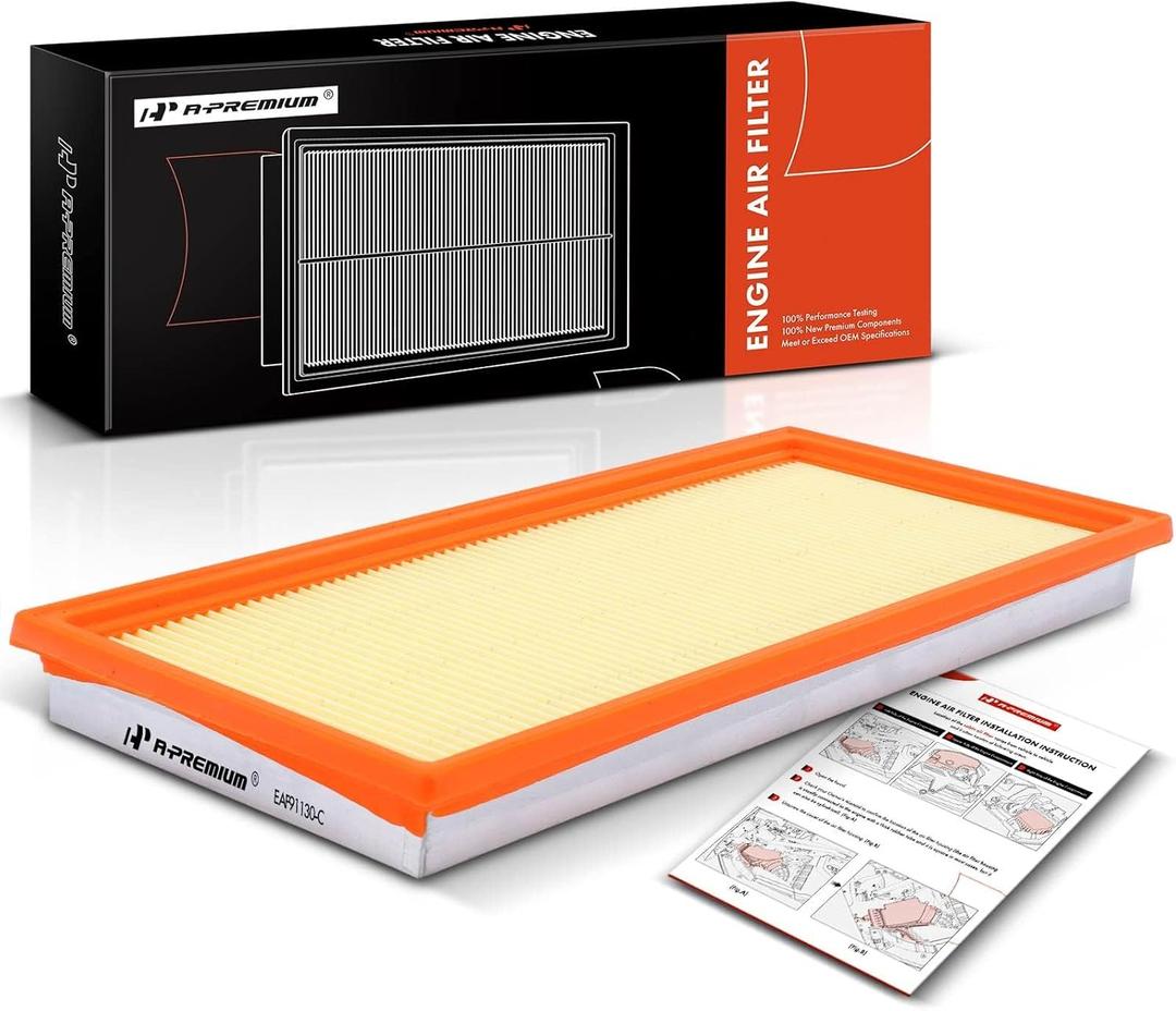A-Premium Engine Air Filter Compatible with Subaru Impreza, Legacy 1999-2004, Outback 2000-2004, Forester 2000-2004, Baja 2003-2006, 2.2L 2.5L