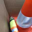 RELIANCER 4 Pack 18" Traffic Cones,Weighted Parking Cones,Orange Road Safety Cone w/ 4" Reflective Collars,Heavy Duty Construction Cone for Traffic Control,Crowd Control,Driving Training,Parking Lot