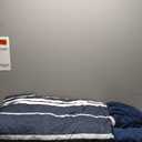 Bedsure Queen Comforter Set, Blue Striped Bedding Set for All Seasons, Reversible, Cationic Dyeing Bed in a Bag with Comforter