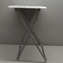 Garden 4 you Tv Trays, Folding Tray Table, Dinner Tray Table with No Assembly Required & Sturdy, Foldable Snack Eating Trays Table for Living Room, 15 x 18.9 x 26 in(White Marble,1PC)