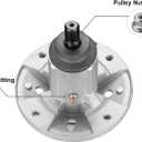 GY20454 Spindle Fit for John Dee re Mower - Spindle Assembly Fit for John Dee re LA135 LA115 LA125 LA145 LA105 LA130 D140 D130 D105 D110 L110 X110 42" 48" Lawn Mower Tractor, Replace GY20962