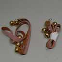 Leather Dog Doorbells for Door Knob, Adjustable Brass Potty Training Bells for Puppy to Go Outside, Easy Dog Door Bell for Potty Training