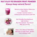 NAT FLAV Freeze Dried Dragon Fruit Powder  100% Natural, No Added Sugar, No Additives | 7oz | Vibrant Superfood for Smoothies, Baking & Natural Coloring