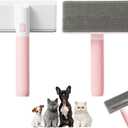 6.5" Wide Pet Hair Remover Brush - Effortlessly Lift Embedded Fur from Sofa, Car, Carpet! Reusable & Washable Cat/Dog Hair Cleaner, Detachable for Deep Clean, Eco-Friendly - Gentle on Fabric (Pink)