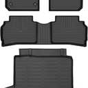 Wayhigh Floor Mats & Cargo Liner for 2016-2024 2025 Chevy Malibu (Not Fit Hybrid) Custom Fit All Weather TPE Heavy Duty Car Mats Chevy Malibu Accessories - Black