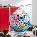 3 x Butterfly Christmas Ornament  Christmas Tree Ornament & Holiday Decor, Gifts for Nature Lovers, Butterfly Lover Gifts, Holiday & Xmas Gift