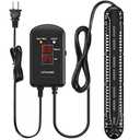 HiTauing Aquarium Heater, 500W Fish Tank Heater with LED Digital Display & 5 Safety Protection, Submersible Aquarium Heater with 2 Suction Cup and 8.2Ft Cord for 75-120 Gallon Fish Tank.