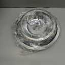 Drip Pans Electric Stove Drip Pans, Chrome Stove Drip Pans Replacement Compatible for Most Plug-in Electric Ranges include Silver 2 * 6in and 2 * 8in