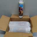 6 Pack Saint Michael The Archangel White Religious Candles - Bundle of 8" Glass Devotional Candles for Vigils, Prayers, Blessing Ceremonies, More