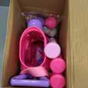 Liberry Toddler Golf Set for 1 2 3 4 Years Old, Upgraded Kids Golf Cart with Unique Shoulder Strap Design, Indoor and Outdoor Golf Toys Christmas Gift for Boys Girls (Pink)