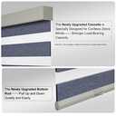Persilux Blackout Zebra Blinds for Windows Cordless (27" W x72 H, Dark Grey) with Upgraded Cassette Light Control for Day and Night Sheer Roller Shades Thermal Insulated Blinds for Office (27"W x 72"H)