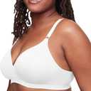 Warner's Women's Cloud 9 Super Soft Wireless Lightly Lined Comfort Bra 1269 (32B, White)