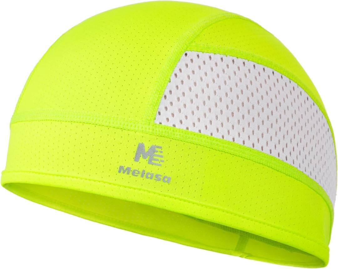 MELASA Cooling Skull Cap Breathable Sweat-Wicking Under Helmet | Lightweight, Quick-Dry, Snug Fit, No Slipping for Men Women Cycling, Outdoor Work Hard Hat Liner, Motorcycling, Sports