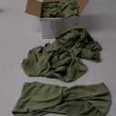 Moukeren 50 Pcs Spandex Chair Sashes Bows Stretch Chair Bands Slider Sashes Elastic Ties Ribbon Covers for Wedding Party Events Ceremony Birthday Banquet Decorations (Sage Green)