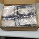 4 Pack String Light Poles for Outside, Thickened Metal Christmas Lights Hanger Pole Outdoor with Fork, Lighting Hanging Post Accessories for Patio Decor Garden Backyard Yard Outside Decorations