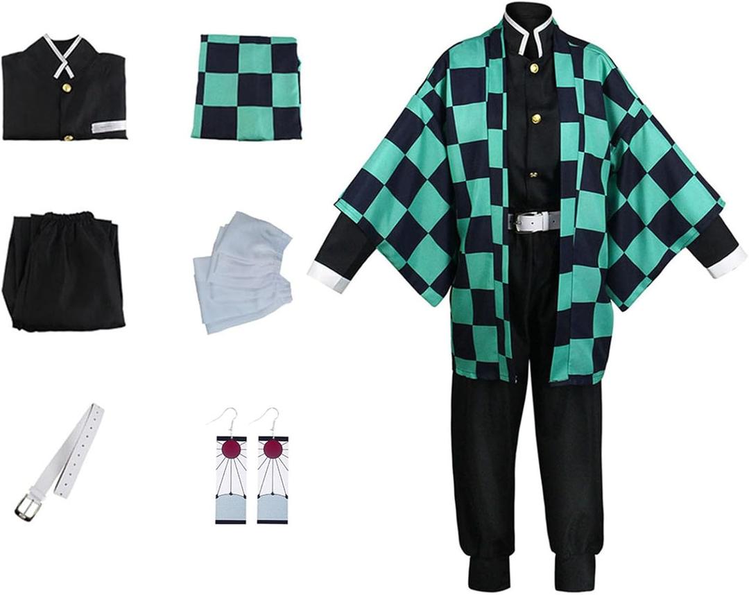 Cosplay Costume Anime Cosplay Kimonos Outfit Uniform Halloween (X-Large, Suit-1)