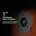 Floor Standing Tower Speakers Pair, Dual 6.5" Woofers, 120W, Brown
1" silk dome tweeter, passive hi-fi design, home theater ready, MDF wood cabinet, rich warm sound, for stereo & movies