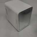 Skincare Fridge With Dimmable LED Light Mirror, 4L Makeup Mini Fridge for Bedroom, Car, Office & Dorm, Cooler & Warmer, Portable Small Refrigerator for Cosmetics, Skin Care and Food, White