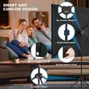 Projector Screen with Stand, Outdoor Projector Screen 16:9 and Tripod Stand, Portable Projection Screen with 1.2 Gain, Lightweight and Compact, Easy Setup, Idea for Home Cinema, Backyard, (120 Inch).