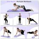 Pilates Board, Foldable Pilates Reformer Set for Home Workout with Timer, 6-in-1 Multifunctional Portable Reformer Pilates Machine at Home Pilates Equipment for Fitness, Exercise, Abs, Core Training