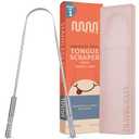 MasterMedi Tongue Scraper with Case Easy to Use Tongue Scraper for Adults, Tongue Cleaner for Oral Care & Hygiene (Single Pack (with Travel Case))