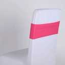 5 Pieces Stretch Chair Sashes Sashes Spandex Chair Sashes with Sliding Buckle for Wedding Party Decorations (Hot Pink)