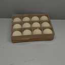 3.15inch Velvet Christmas Ornaments for Xmas Tree, 12 pcs Flocked Christmas Balls Set Assortment for Holiday Decor (Beige)