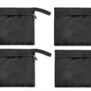 Small Wet Bag Mini Wet Bag Period Bag Black for Private Secret Waterproof Reusable for Girls Women Multi Use 4 pack