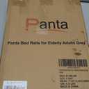 Panta Bed Assist Rail, ASTM F3186, Adjustable, Grey | Foam padded handle, fixing strap, storage bag, fits twin/full/queen/king, portable bed cane