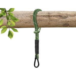 Heavy Duty Tree Swing Ropes, Hammock Tree Straps Hanging Kit, for Outdoor Swings Hammock Playground Set Accessories (1.75ft,21",Green,1Pack)