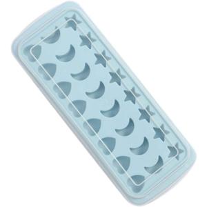 OSALADI Silicone Ice Cube Tray Mold 24-Cavity Star Shaped Chocolate Moulds Soap Mold Baking Molds Ice Making Mold for Kids Parties blue