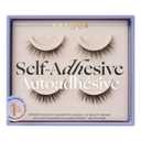 Velour Effortless Self Adhesive Eyelashes (2-Pack), Reusable Pre Glued Strip Lashes, No Trim Needed Lash Strips, Press On Eyelashes No Glue Needed, Lightweight Adhesive Eyelash Strips
