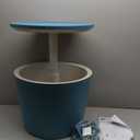 Keter Modern Cool Bar Outdoor Patio Furniture and Hot Tub Side Table with 7.5 Gallon Beer and Wine Cooler, Teal