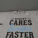 No Body Cares Swim Faster Fun Swimmer Swimming Player Graphi T-Shirt M