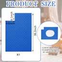 1 Pcs Ferret Cage Liner Washable Ferret Pads Bedding Cage Accessories Kit for Small Animals Hamster Rats Chinchillas Hedgehogs Guinea,Stain-Resistant Material (Top Pan Liner,Blue)