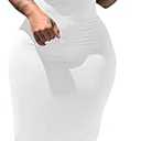 PINSV Women's Sexy Bodycon Tank Dress Basic Sleeveless Long Maxi Dresses Party Club Beach Sundresses, Size Small