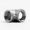 Beduan 1" Tee Female NPT T Shaped 3 Way Cast Pipe Fitting - Stainless Steel 304 (Pack of 2)