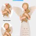 Dog Memorial Gifts for Loss of Dog Set, Hand-Painted Resin Angel Statue, Sympathy Gift for Pet Loss to Comfort a Pet Mom or Friend